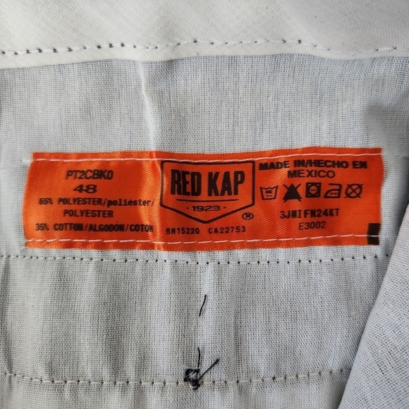 Red Kap Men's Black Cell Phone Pocket Work Pants PT2CBK. Black. Size 48x30. Nee - Picture 4 of 5